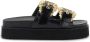 Versace Jeans Couture Sandalen 74Va3Sm1 Zs539 899 Zwart Dames - Thumbnail 2