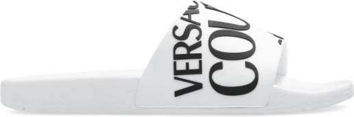 Versace Jeans Couture Logo Multikleur Slides White Heren