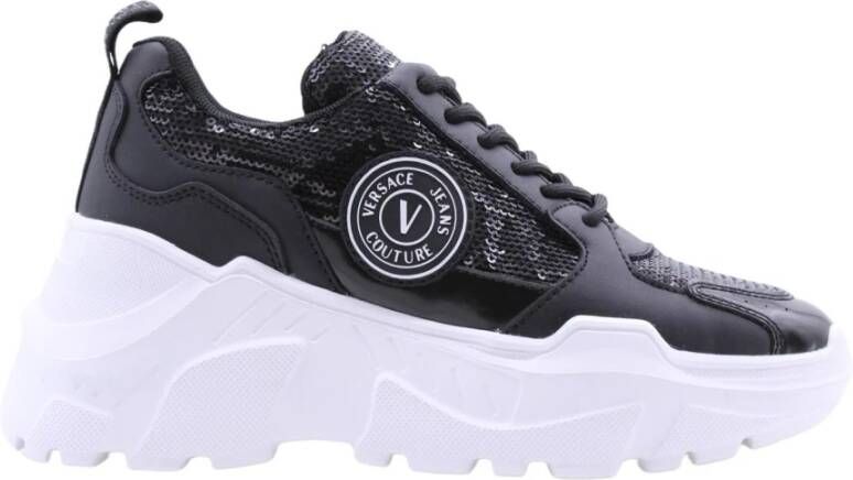 Versace Jeans Couture Women Shoes Sneakers 73Va3Skl Zp013 899 Black Zwart Dames - Foto 18