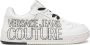 Versace Jeans Couture Witte Leren Sneakers met Logo Print - Thumbnail 1