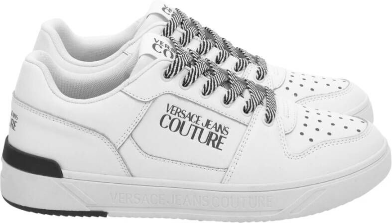 Versace Jeans Couture Lage leren sneakers met uitneembare binnenzool
