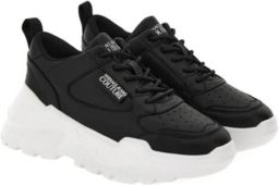 Versace Jeans Couture Stijlvolle Sneakers voor Mannen en Vrouwen Black Dames