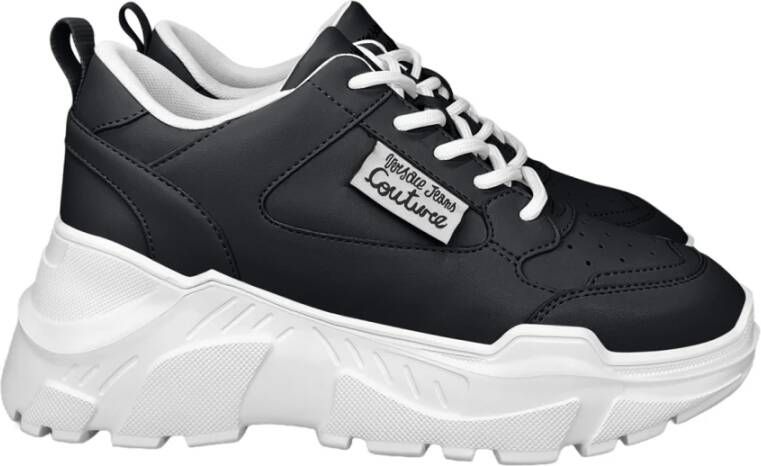 Versace Jeans Couture Sneakers met logo Black Dames