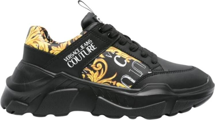 Versace Jeans Couture Bedrukte sneakers Black Heren