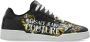 Versace Jeans Couture Zwarte leren logo sneakers Black Heren - Thumbnail 6