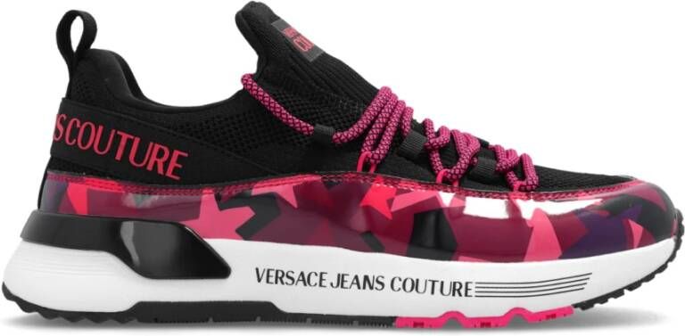 Versace Jeans Couture Sneakers met logo Black Dames