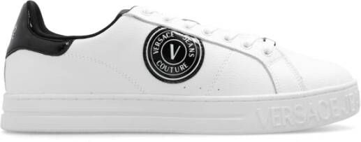 Versace Jeans Couture Sneakers met logo White Heren