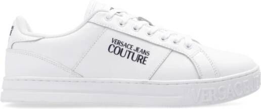 Versace Jeans Couture Sneakers met logo Wit Heren