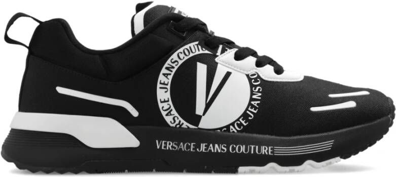 Versace Jeans Couture Zwarte Sneakers voor Heren Aw23 Black Heren