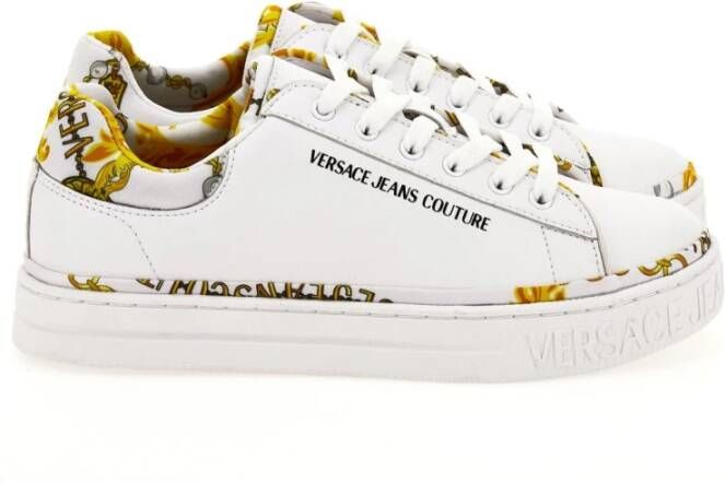 Versace Jeans Couture Witte Sneakers van Versace Jeans White Dames