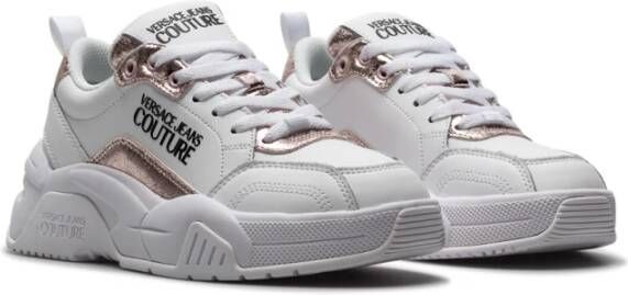 Versace Jeans Couture Dames Sneakers 74Va3Sf4 Zp267 PX7 Blanc White Dames