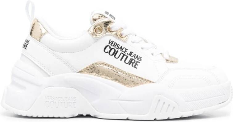 Versace Jeans Couture Witte Sneakers Schoenen White Dames