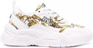 Versace Jeans Couture Women Shoes Sneakers 72Va3Sf4Zp091G03 Baroque White Meerkleurig Dames