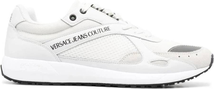 Versace Jeans Couture Stijlvolle witte sneakers voor vrijetijdsactiviteiten White Heren