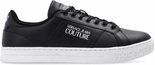 Versace Jeans Couture Sneakers with logo Zwart Heren