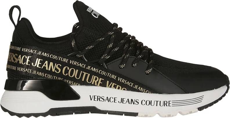 Versace Jeans Couture Gebreide Schoenen Stijlvol en Comfortabel Black Dames - Foto 3
