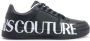 Versace Jeans Couture Zwarte Leren Sneakers Black - Thumbnail 1