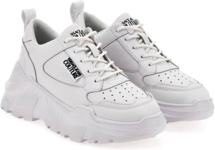 Versace Jeans Couture Speedtrack Leder+PU Schoenen White Dames