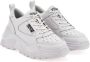 Versace Jeans Couture Witte sneakers met logo-applicatie en vetersluiting White Dames - Thumbnail 5