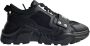 Versace Jeans Couture Speedtrack Zwarte Leren Mesh Sneakers Black Heren - Thumbnail 12