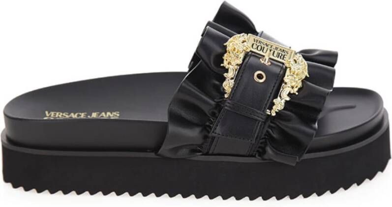 Versace Jeans Couture Stijlvolle Sandalen Black Dames