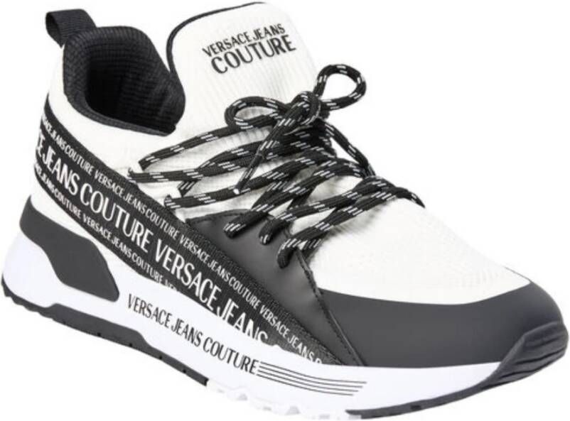 Versace Jeans Couture Dynamische Witte Lage Sneakers White Heren