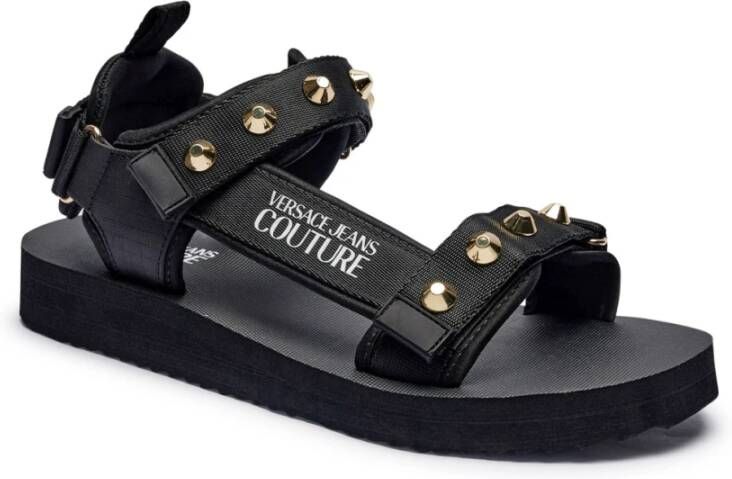 Versace Jeans Couture Stud Sandaal in Zwart