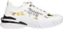 Versace Jeans Couture Abstracte Multikleurige Vetersneakers White Heren - Thumbnail 1