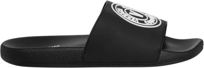 Versace Jeans Couture V-Emblem Slides voor Heren Black Heren