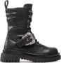 Versace Jeans Couture Zwarte Enkellaarsjes voor Dames met 5 cm Hak Black Dames - Thumbnail 20