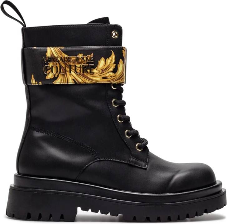 Versace Jeans Couture Vrouwenschoenen Ankle Boots 73Va3S64 Zs358 G89 Black Zwart Dames