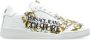 Versace Jeans Couture Witte Barocco Print Sneakers met Veters - Thumbnail 1
