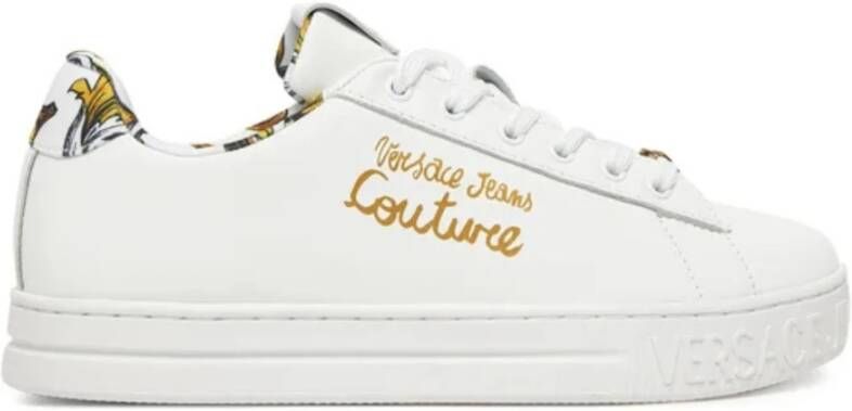Versace Jeans Couture Witte Court Sneakers