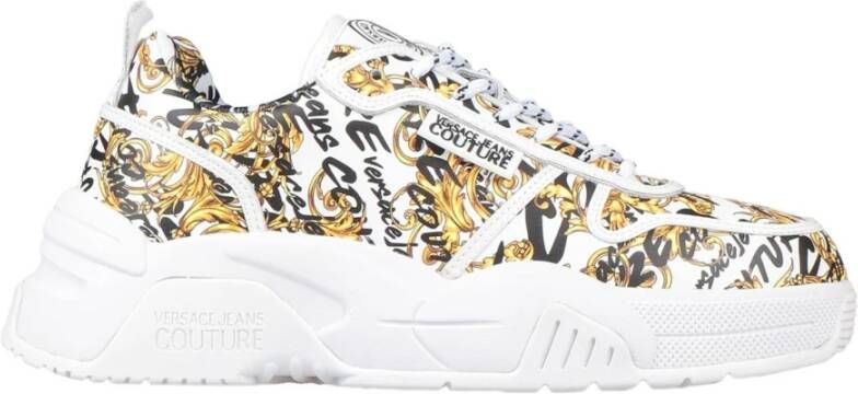Versace Jeans Couture Logo Brush Couture Sneakers White Dames