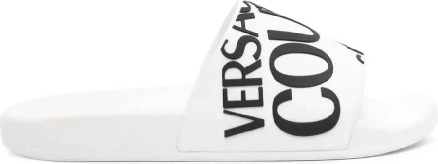 Versace Jeans Couture Witte Sandalen voor Stijlvolle Look White Dames