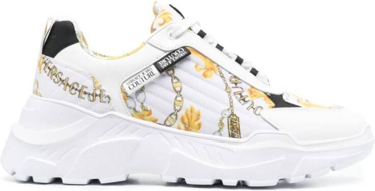 Versace Jeans Couture Speedtrack Chain Couture Sneakers Wit Heren