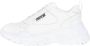 Versace Jeans Couture Witte Sneakers met Logo Applicatie en Vetersluiting Speedtrack Leder+PU Schoenen White Dames - Thumbnail 1