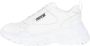 Versace Jeans Couture Witte sneakers met logo-applicatie en vetersluiting White Dames - Thumbnail 1