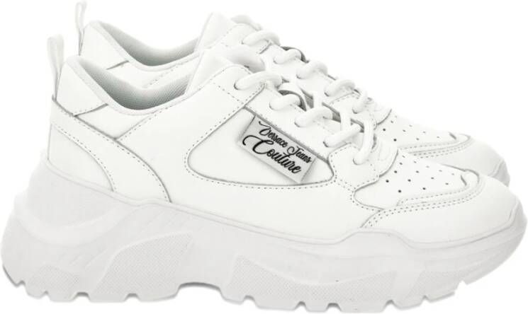 Versace Jeans Couture Witte Sneakers voor een stijlvolle look