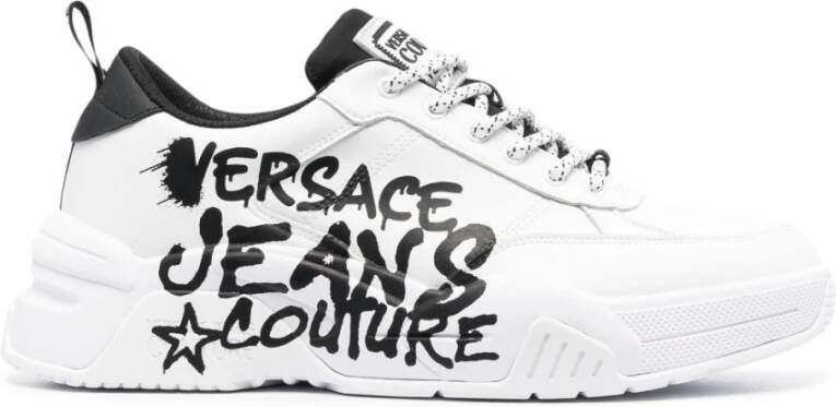 Versace Jeans Couture Witte Sneakers voor Heren Wit Heren