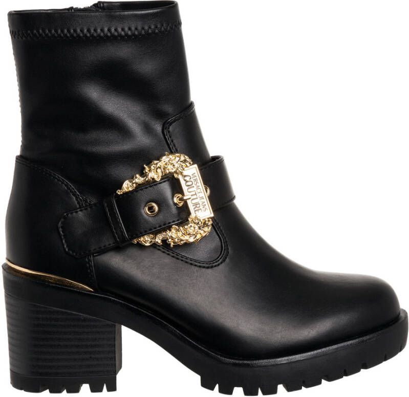 Versace Jeans Couture women& ankle boots booties Mia Baroque Zwart Dames