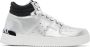 Versace Jeans Couture Zilveren Patentleren High Top Sneakers Gray Heren - Thumbnail 1