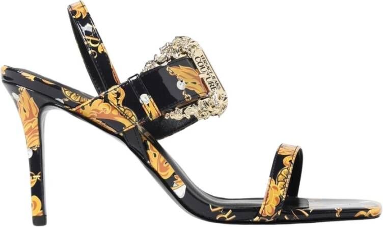 Versace Jeans Couture Barok Print Sandalen met Hak