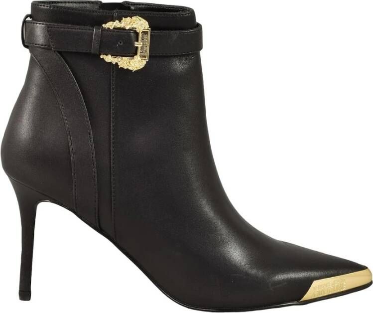 Versace Jeans Couture Zwarte Booties van Zwart Dames