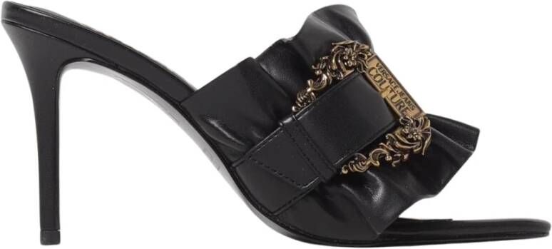 Versace Jeans Couture Sandalen met Ruches en Hoge Hak