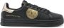 Versace Jeans Couture Zwarte leren platte schoenen met gouden details Black Heren - Thumbnail 6