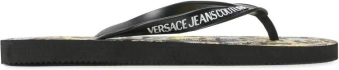 Versace Jeans Couture Zwarte Slippers Stijlvol Model