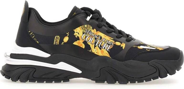 Versace Jeans Couture Zwarte Sneakers Black Heren