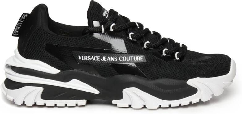 Versace Jeans Couture Stijlvolle Sneakers voor Mannen en Vrouwen Black Heren
