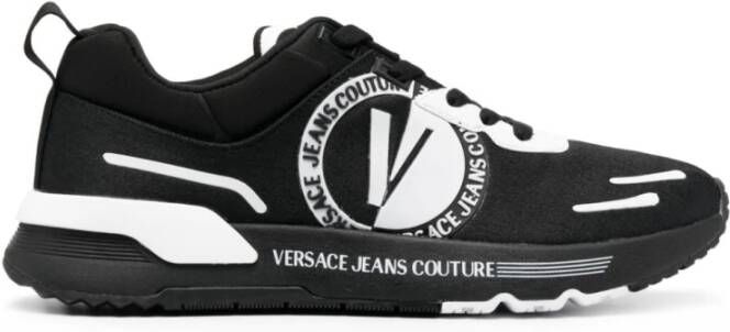 Versace Jeans Couture Zwarte Sneakers Stijlvol Model Zwart Heren